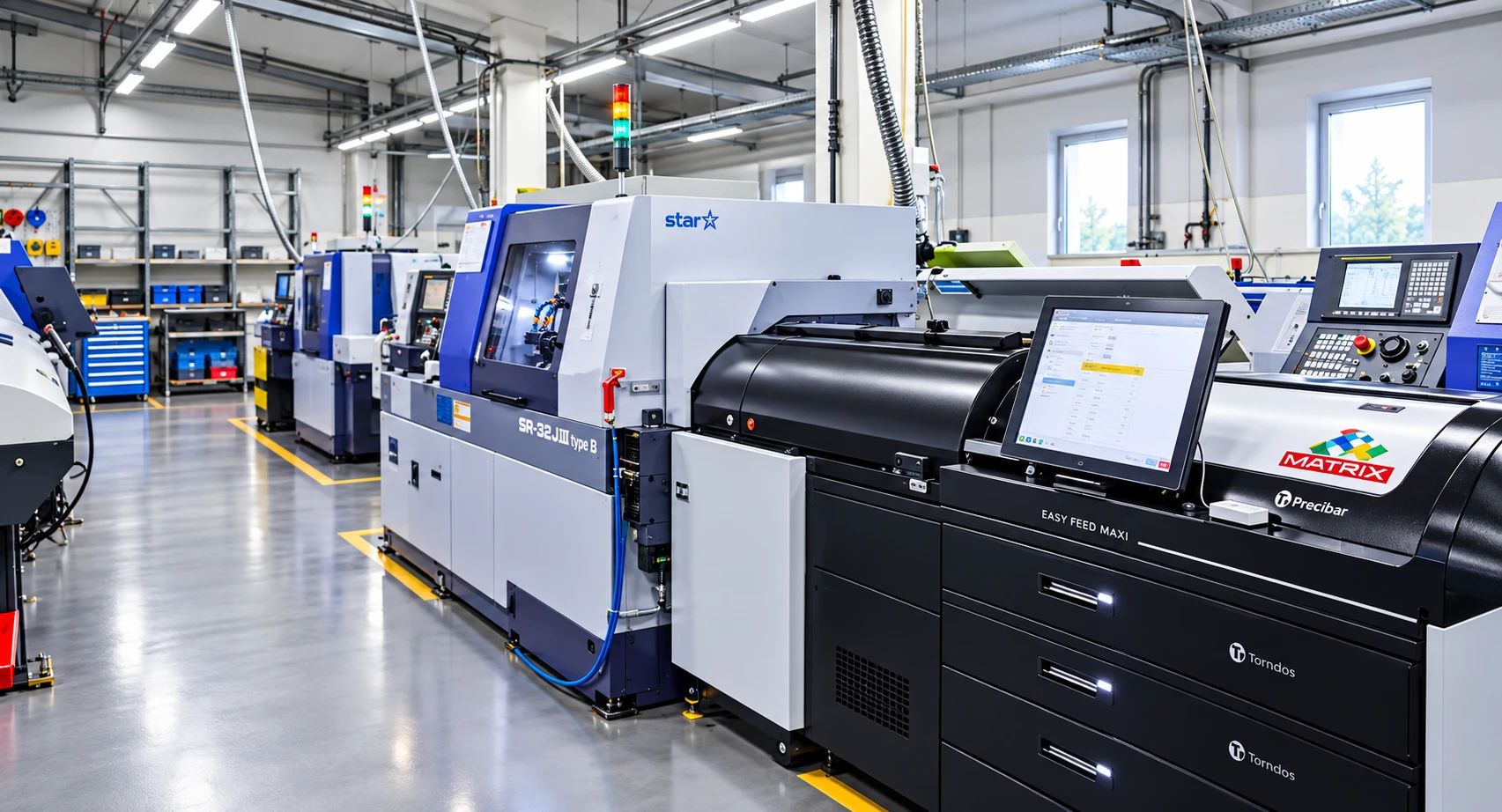 STAR Swiss-type lathe in production
