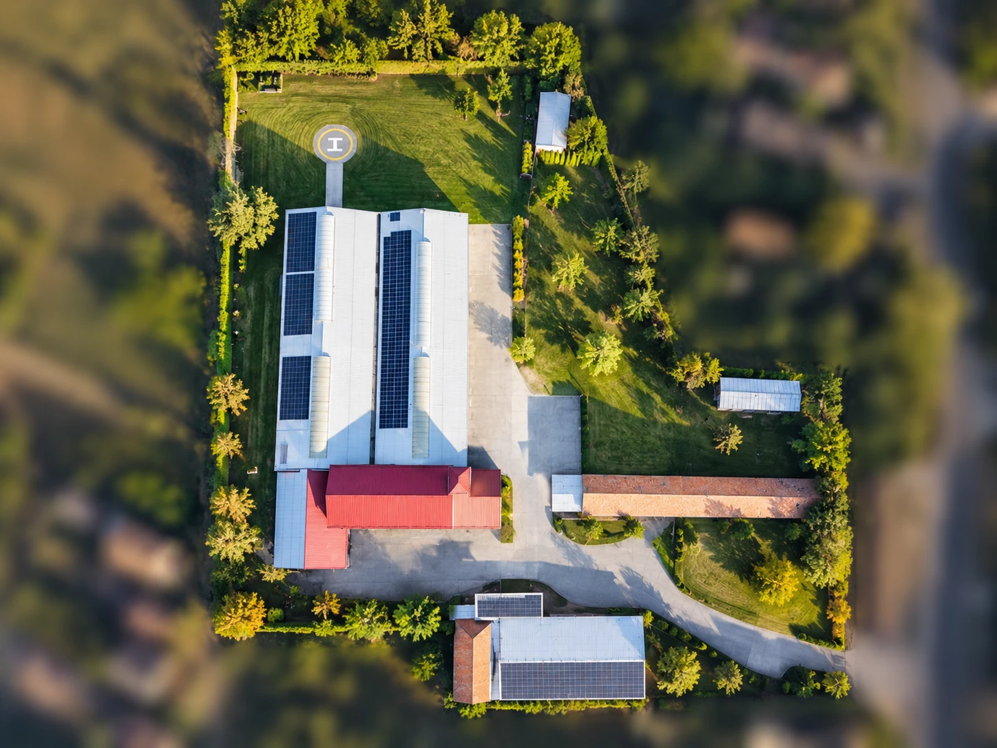Aerial view of the Steel Riders Kft. site in Verpelét